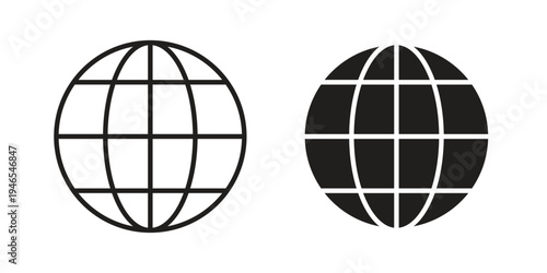 World icon vector isolated on white background. Simple icon set.