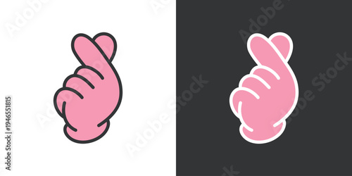 指ハートのアイコン