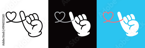 運命の赤い糸アイコン