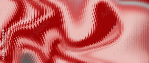 Abstract Red Liquid Glass Waves Background | Futuristic Distorted Chrome Texture | Creative Webpage Header and Graphic Design Backdrop