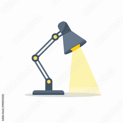 Stylish desk lamp with a soft glow