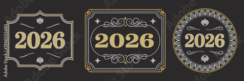 Ornate Classic Old West Style Cowboy Buckle Medal Vector Featuring Typographic Emblem Decorative Label Design Color Variants Editable Tag Floral Motifs Western Accessory Illustration