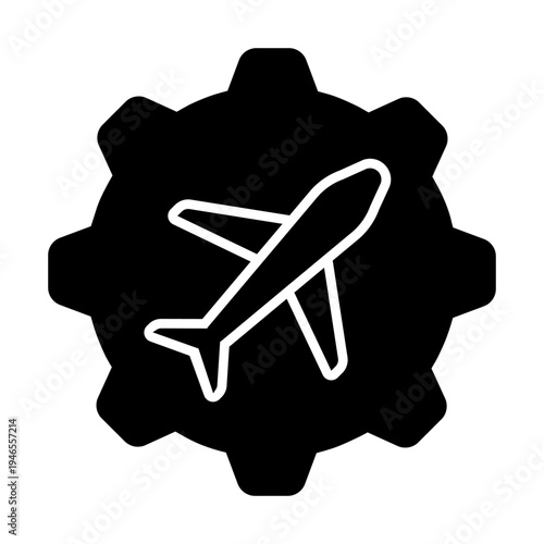 Aircraft icon vector. Plane train Illustration sign. Craft symbol. Airplane logo.