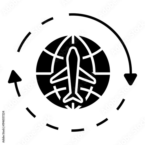 Aircraft icon vector. Plane train Illustration sign. Craft symbol. Airplane logo.