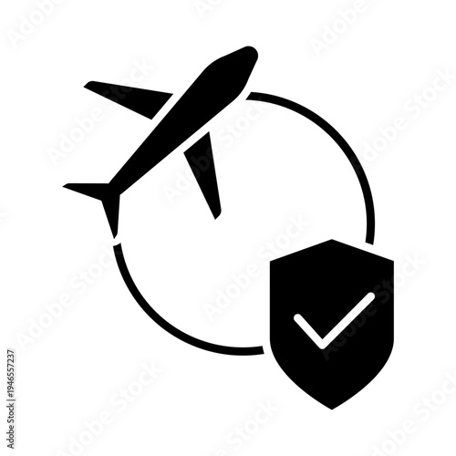 Aircraft icon vector. Plane train Illustration sign. Craft symbol. Airplane logo.