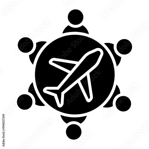 Aircraft icon vector. Plane train Illustration sign. Craft symbol. Airplane logo.