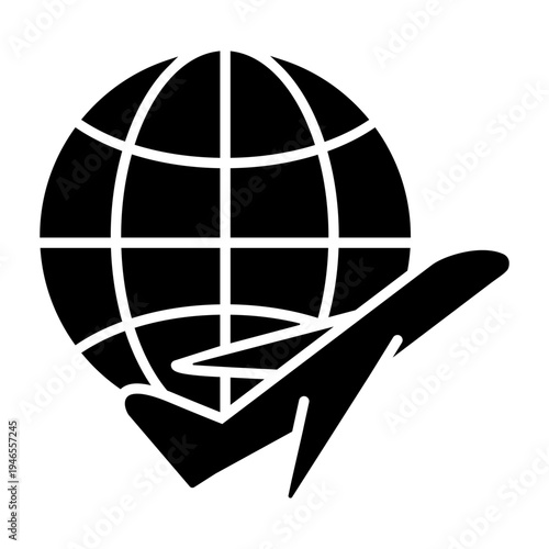 Aircraft icon vector. Plane train Illustration sign. Craft symbol. Airplane logo.