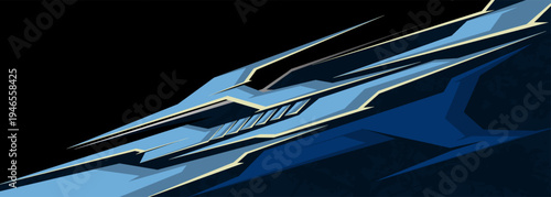 pick up truck and car decal design vector. abstract background livery for vehicle vinyl wrap