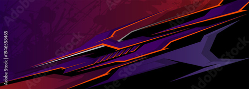 pick up truck and car decal design vector. abstract background livery for vehicle vinyl wrap