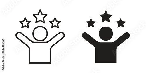 Success icon symbol design template. Vector 10 eps.