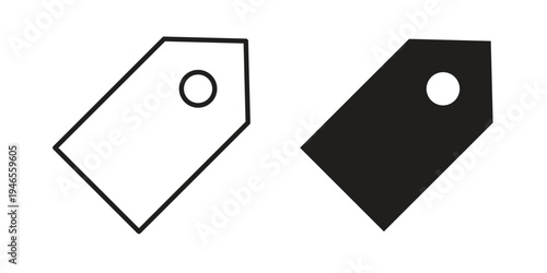Tag icon symbol design template. Vector 10 eps.