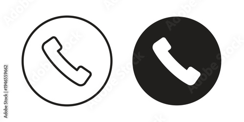 Telephone icon symbol design template. Vector 10 eps.