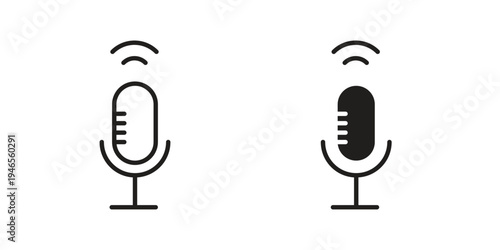 Voice icon symbol design template. Vector 10 eps.
