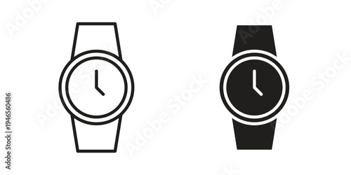 Watch icon symbol design template. Vector 10 eps.