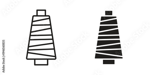Yarn icon symbol design template. Vector 10 eps.
