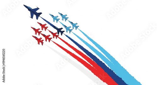 Air Force Jet Planes Flying.