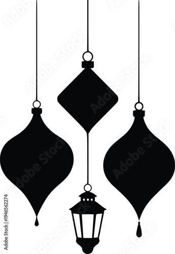 Stylized depiction of a goat with prominent curved horns and a bearded face