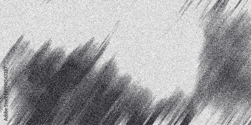 Monochrome abstract background with blurred diagonal brush strokes and a subtle grainy texture, offering a dark and atmospheric visual for creative projects and digital art compositions