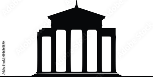 Ancient Greek column vector illustration