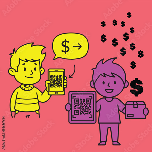 Digital transaction between two individuals