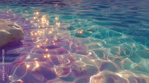 Abstract fluid wave of glowing particles and lines moves through dark space. Dynamic energy flow creates futuristic digital background for technology and innovation themes. Light motion composition