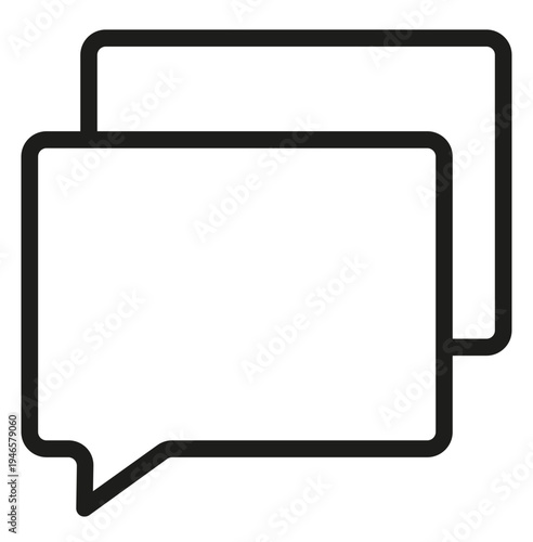 tablet pc with speech bubble