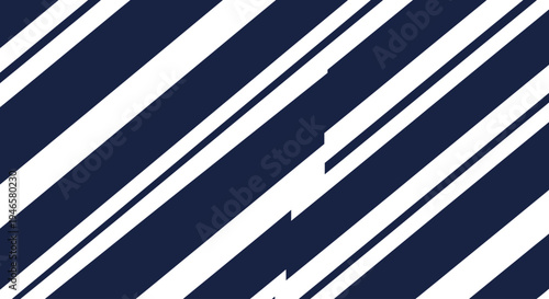 Diagonal white lines on blue background.