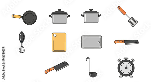 Kitchen Utensils and Cooking Tools.