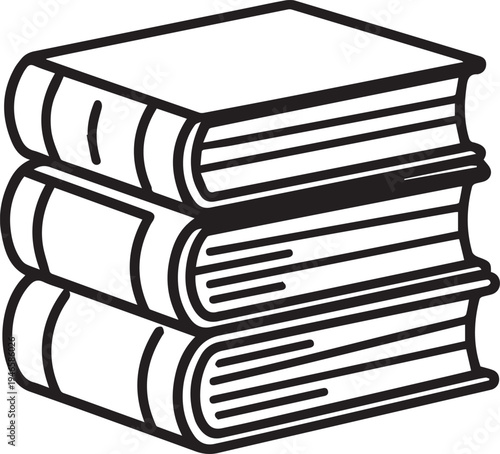 Stacked books, a visual embodiment of knowledge, wisdom, and the world of reading, a striking illustration.