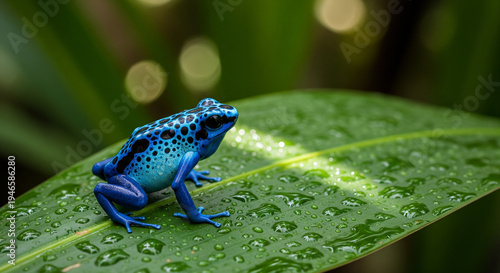 frog in the water leaf