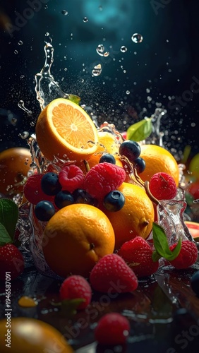 Fresh fruit splash