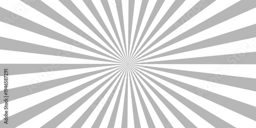 Ray sun light. Sunburst background. Radial circle line. Pattern starburst. Comic beam lines. Sun effect rays. Abstract firework. Concentration stripe. Cartoons