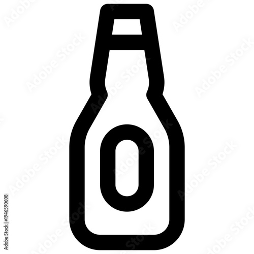 Beer. Editable stroke vector icon.