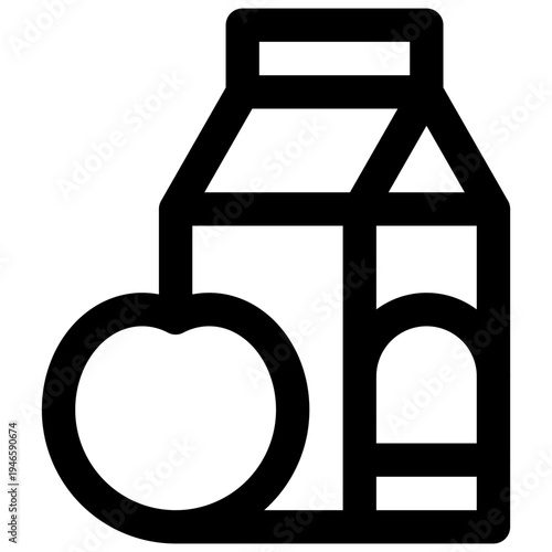 Juice. Editable stroke vector icon.