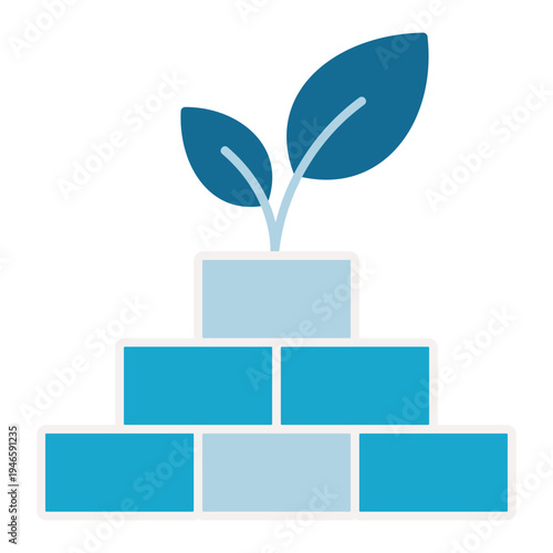 Small brick stacking up