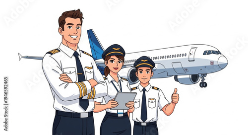 Airline pilots and flight attendants.