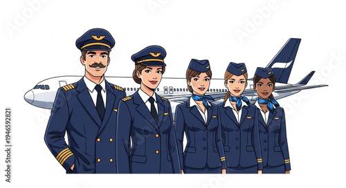 Airline pilots and flight attendants.