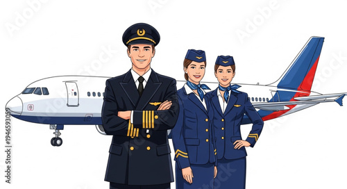 Airline pilots and flight attendants.