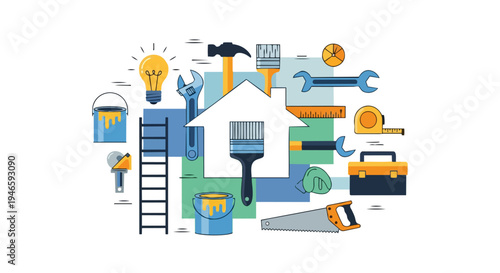 Comprehensive Assortment of Household Renovation and Building Tools for Residential Projects