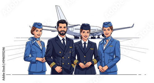 Airline pilots and flight attendants.