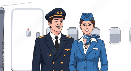 Airline Pilot and Female Flight.