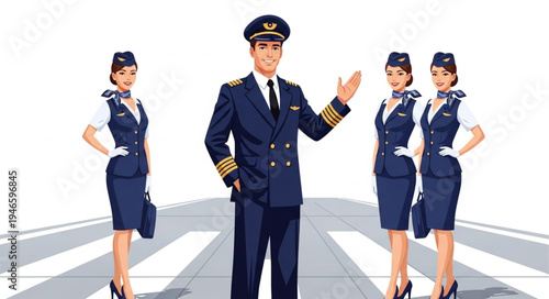Airline Pilot and Female Flight.