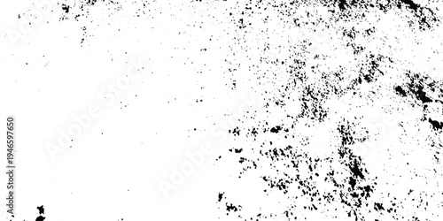 Grunge vintage white and black vector wall distressed dirty noise rust cracked pain background. messy dusty chalk splat dirt rusty noise overlay concrete wall texture background.