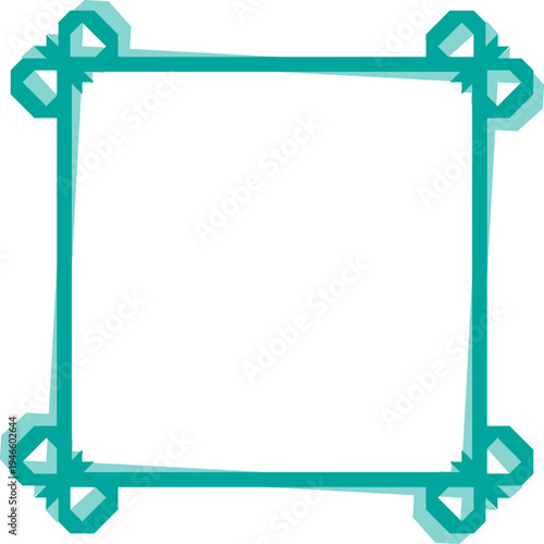 문양 사각 프레임