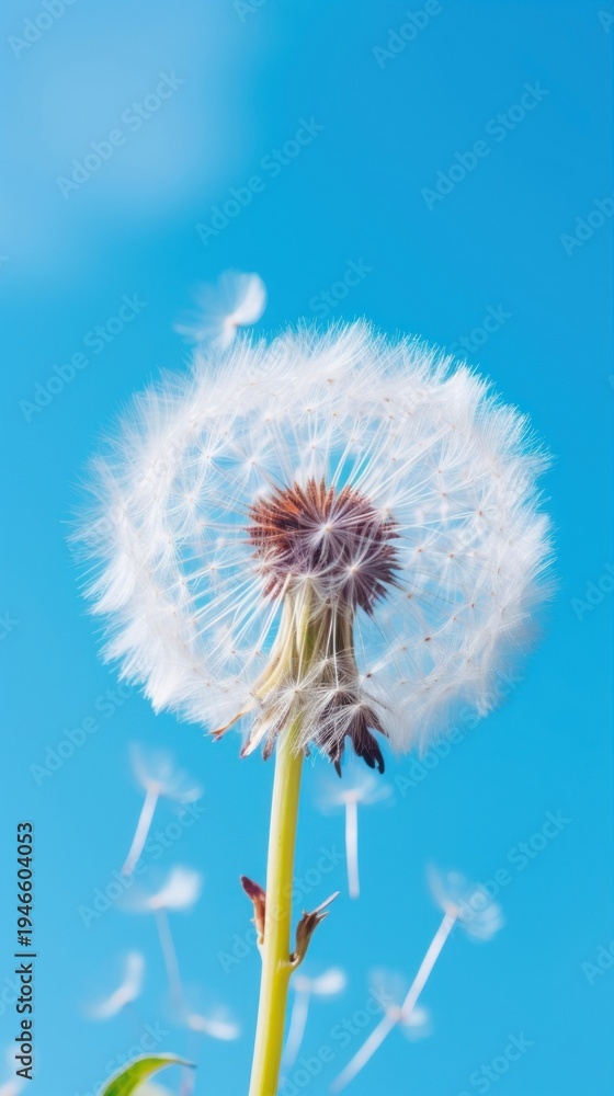 Fototapeta premium Dandelion flower plant nature.
