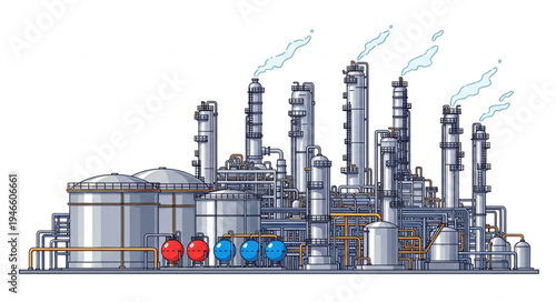 Industrial Factory Plant Facility.