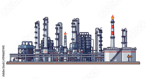 Industrial Factory Plant Facility.