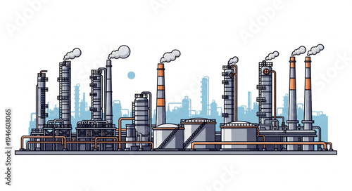 Industrial Factory Plant Facility.