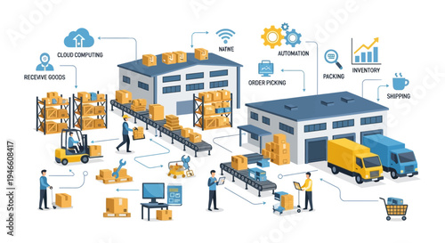 Warehouse Management System with Logistics Operations.