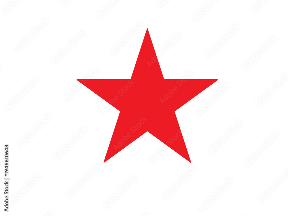 Obraz premium Solid Red Star